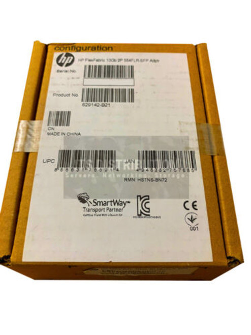 629142-B21 I Brand New Sealed Hpe Flexfabric 10Gb 2-Port 554Flr-Sfp+ Adapter