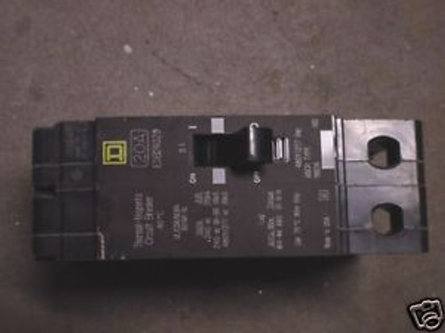 SQUARE D 20A 2 POLE CIRCUIT BREAKER EDB24020