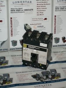 Used Square D FAL36060 3 pole 60 amp 600 volt Circuit Breaker