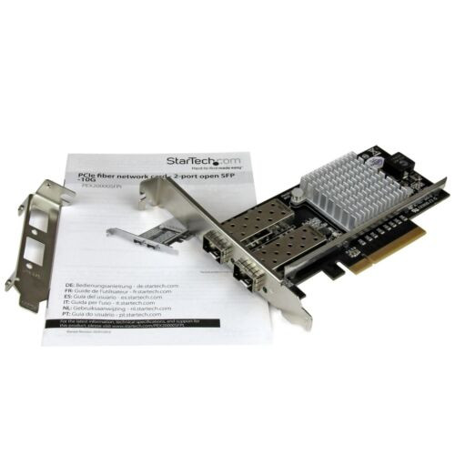 Startech Pex20000Sfpi 10Gb Dual 2 Port 10Gb Sfp+ Fiber Network Interface Card