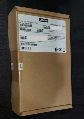 81Y3520 - Lenovo Intel X710 2X10 Gbe Sfp+ Adapter - New Retail Box