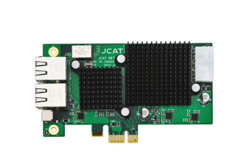 Jcat Net Card Femto Brand New In Box Pcie Dual Gigabit Audiophile Network Card