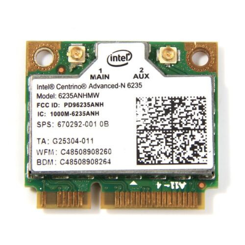 Intel Centrino Advanced-N 6235 Half Mini Pci-E Card 300Mbps Wifi Bluetooth Card