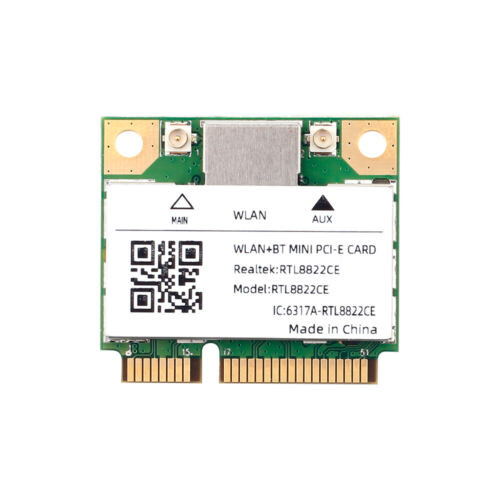 Rtl8822Ce Mini Pcie Card 802.11Ac Dual Band 1200Mbps Bt5.0 Wireless Network Card