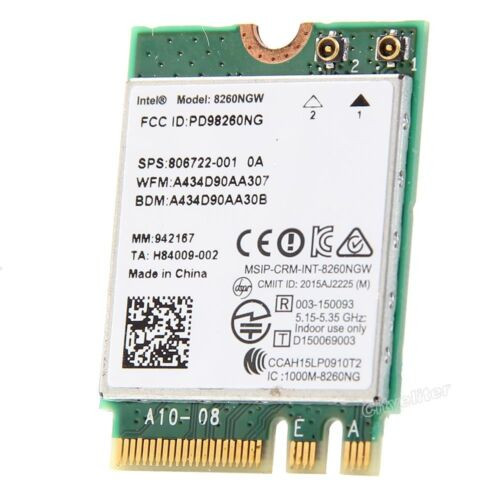 Intel 8260Ngw Ngff M.2 Wifi Card 802.11Ac Dual Band Wifi Bluetooth For Pc Laptop