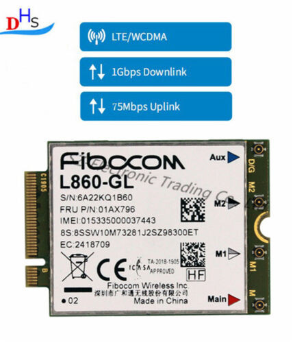 25Pcs Fibocom L860-Gl Wwan Thinkpad T490 T14 Gen 1 P14S Gen 1 T15 P15S 01Ax796