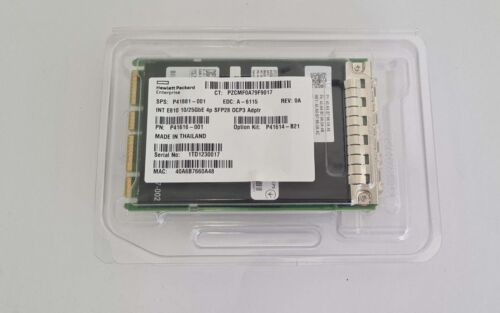 Hpe Intel E810-Xxvda4 Ethernet 10/25Gb 4-Port Sfp28 Ocp3 Adapter P41614-B21