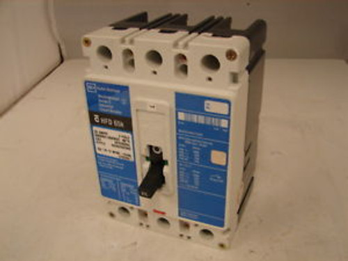 WESTINGHOUSE HFD 65K HFD3025L CIRCUIT BREAKER 25AMP 3POLE 600VAC  XLNT