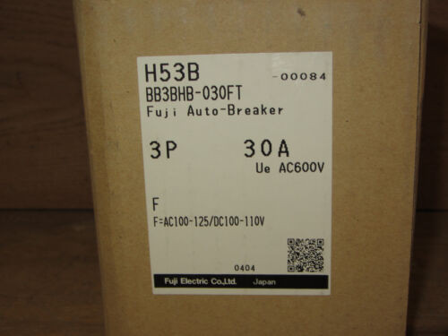Fuji Electric H53B Circuit Breaker 3 P 30 Amp New In Open Box Csq
