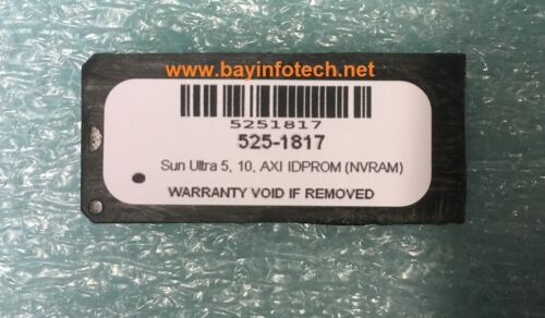 525-1817 Sun Ultra 5/10 Idprom (Nvram) New Battery