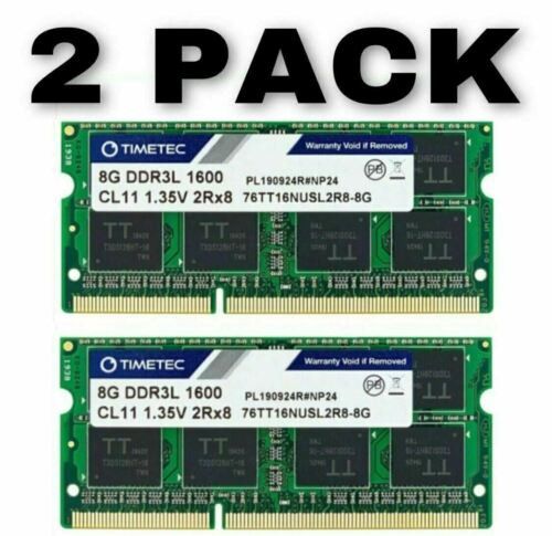 Timetec Hynix Ic 16Gb 2X8Gb Compatible For Apple Ddr3L 1600Mhz For Macbook