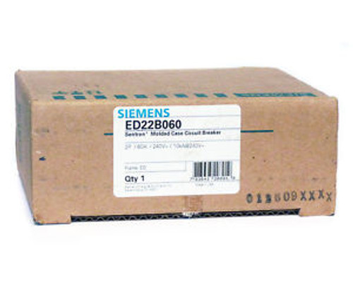 NEW Siemens ED22B060 60A 2-Pole 240V Circuit Breaker WARRANTY