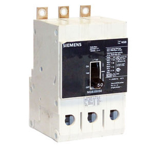 Siemens NGB3B050 50A 3-Pole 600V Circuit Breaker WARRANTY