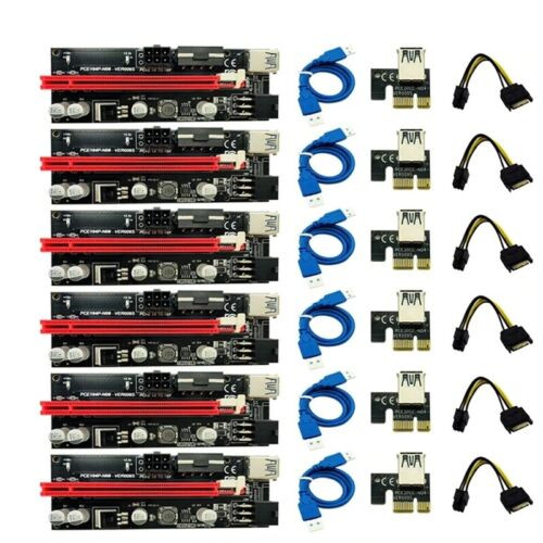 Ver009S Pci-E Riser Card Pcie 1X To16X Extender Usb 3.0 Data Cable Gpu Mining Ver009S Pci-E Riser Card Pcie 1X To16X Extender Usb 3.0 Data Cable Gpu Mining