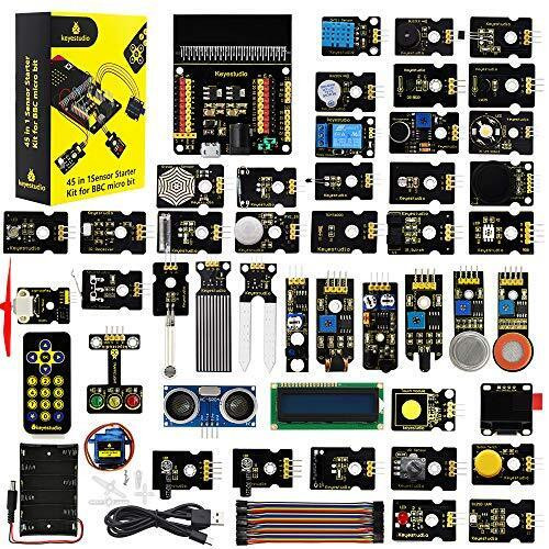 45 Sensors Starter Kit For Bbc Microbit V2.2 V2 V1.5 (Without Micro:Bit),