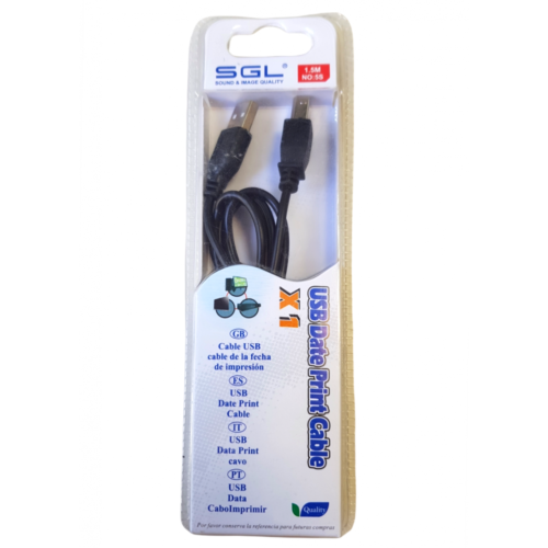 Usb Cable Type  Type B Length 4 11/12Ft Black