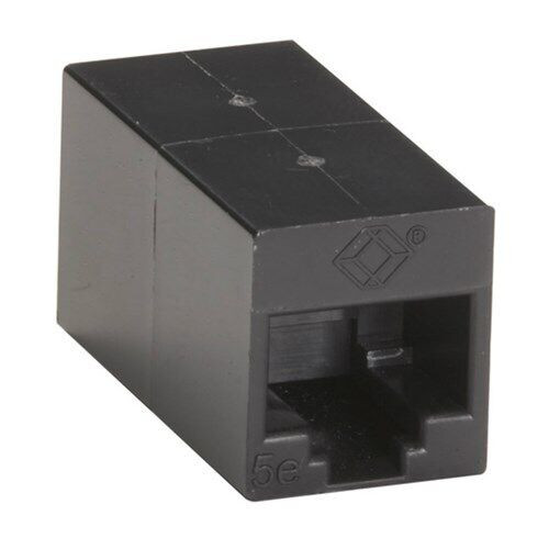 Black Box Network Services Cat5E Coupler Straight-Pinned Unshield Black Box