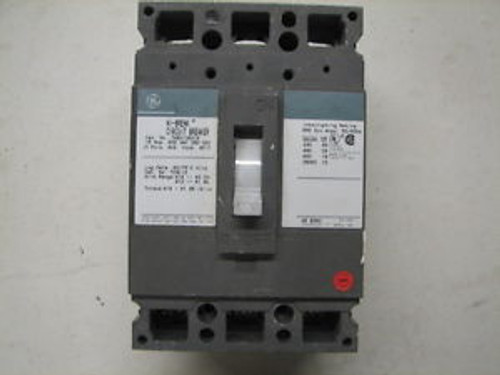 GE THED136015 15 Amp 3 Pole 600 Volt 250Vdc Molded Case Circuit Breaker