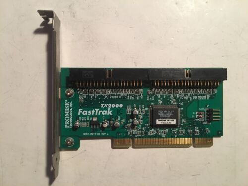 Promise Fasttrak Tx2000 Pci Ide Controller Card V2.00.0.33