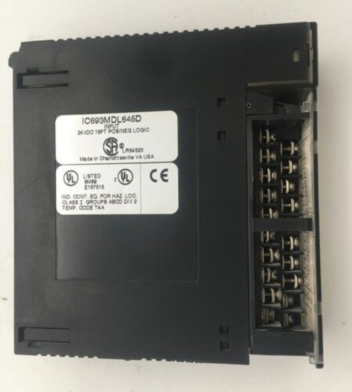 Fanuc Ic693Mdl645D Input Module 24Vdc 16Pt Pos/Neg Logic