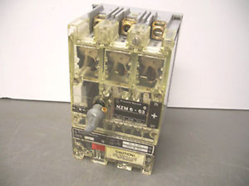 KLOCKNER-MOELLER CIRCUIT BREAKER CATNZM6-63 63A/690V/3POLE W/40A TRIP CHIPPED