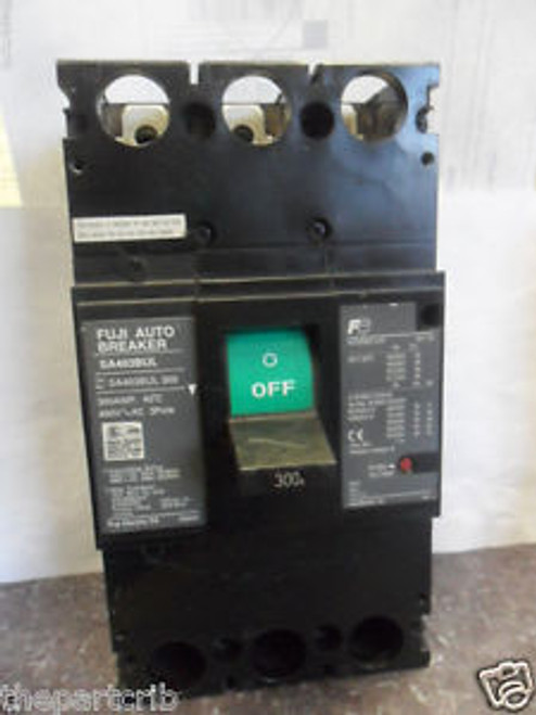 FUJI AUTO CIRCUIT BREAKER SA403BUL 300 300 AMP 480V 3 POLE FUJI AUTO CIRCUIT BREAKER SA403BUL 300 300 AMP 480V 3 POLE