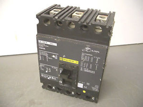 SQUARE D CIRCUIT BREAKER CATFAL36100 100A/600V/3POLE