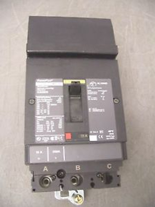 SQUARE D POWERPACT CIRCUIT BREAKER CAT HJA36015 15A/600V/3POLE