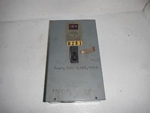 Cutler Hammer EHB3100 Circuit Breaker 100 Amp 480 VAC With Enclosure