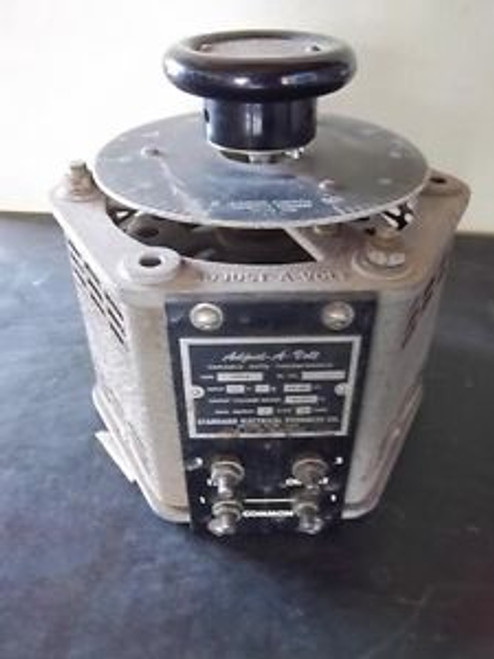 Vintage Adjust-A-Volt Variable Auto Transformer Type 1500B