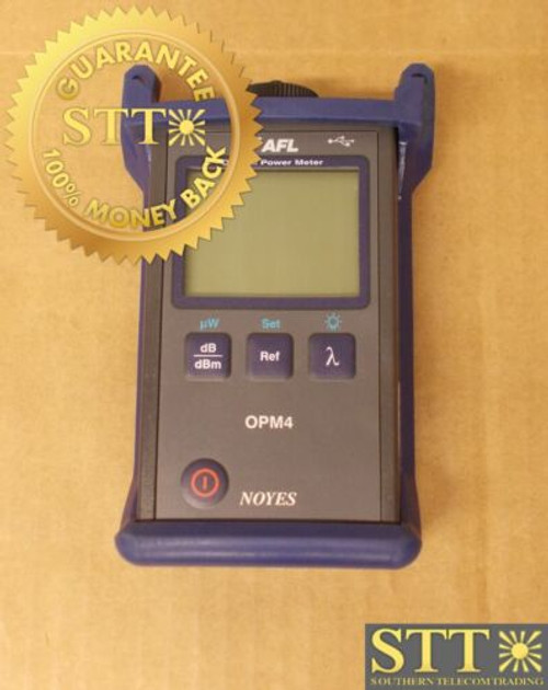 Opm4-4D Afl Noyes Optical Power Meter Opm4-54-0Cm1Pr With Rubber Case New
