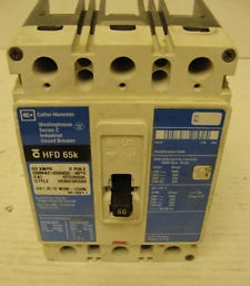 Used Cutler Hammer circuit breaker, 60 A, HFD3060L