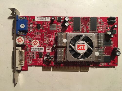 Ati Dm-R9250Pci-D3 Vga Dvi , Pci Card, Tv Out  Radeon 9250 256Mb,90031, Upc S...