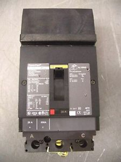 SQUARE D POWERPACT CIRCUIT BREAKER CAT HJA260202 20A/600V/2POLE