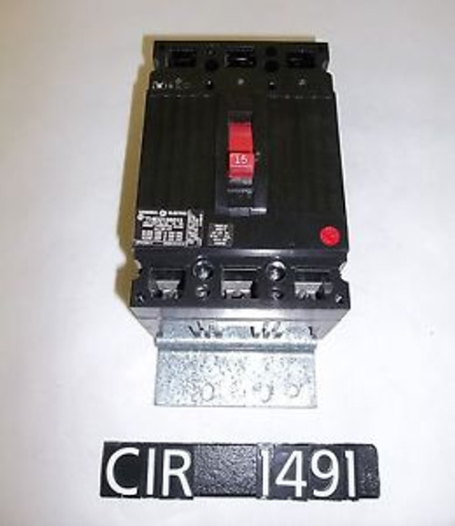 GE THED136015 15 Amp 3 Pole 600 Volt Circuit Breaker (CIR1491)