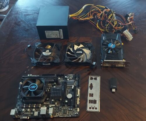 Computer Parts Bundle (Msi Radeon R7; Amd Motherboard; Power Supply; Plus More)