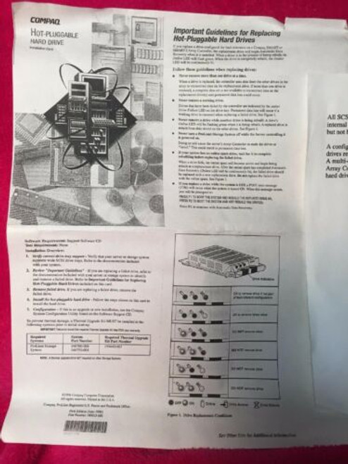 313715-001 Compaq Hewlett Packard Hp 9.1Gb Wide-Ultra Scsi-3 Hot Plug - Stock Ac