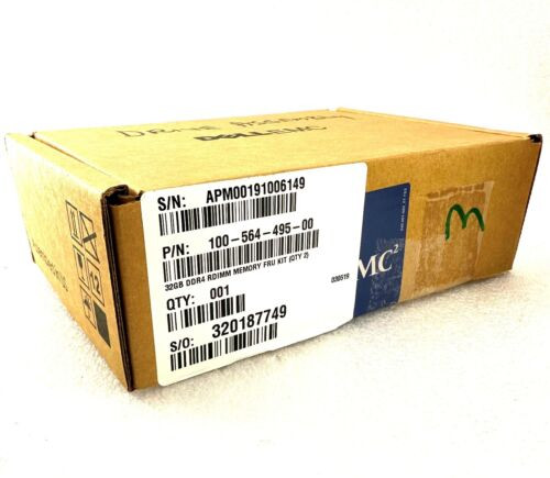 100-564-495 Dell 64Gb Kit Qty 2 32Gb 2Rx4 Pc2-2400T-R8 Modules Per Kit New~