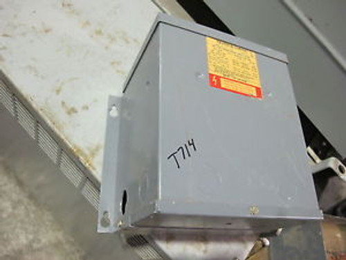 Square D 2 KVA 1 Phase 240/480 X 120/240 Volt Transformer - T714