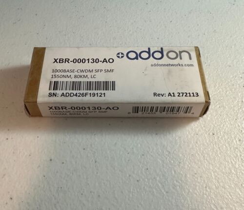 Addon Xbr-000130-Ao Acp 2G Cwdm Lc Sfp 1550Nm Ddm 100% Brocade Compliant 80Km