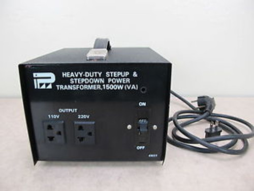 IP Heavy Duty StepUp & StepDown Power Transformer 1500W VA Model 43015
