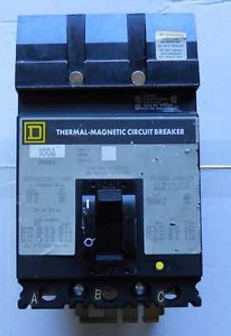D Square 100A, Thermal-Magnetic Circuit Breaker, Type FA34100