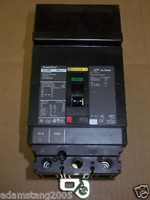 SQUARE D HJ 060 2 pole 20 amp 600v HJA260201 PowerPact Circuit Breaker HJA