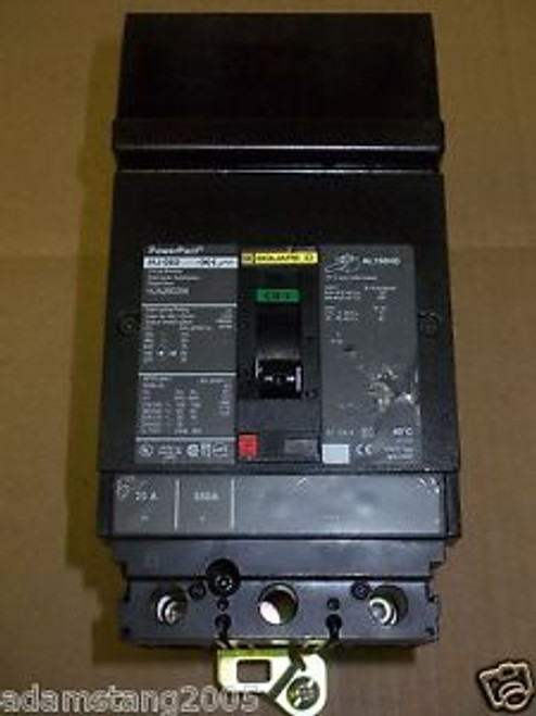 SQUARE D HJ 060 2 pole 20 amp 600v HJA260204 PowerPact Circuit Breaker HJA