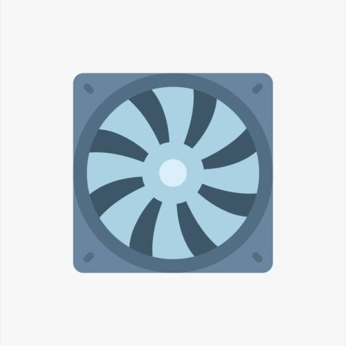 E2X25 Replacement D4219 Replacement E3528 Dell Fan 12V Dc .54A 50Mm By 40Mm By 3