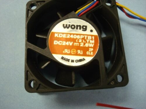 Kde2406Ptb1 Clone Fan 24V Dc 2.6W 60Mm By 25Mm Three Wires, 5 Inch Cable No Conn