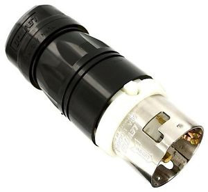 Leviton Cs8365C 50 Amp, 3-Phase 250V Ac, Non-Nema, 3P, 4W, Black & White Locking