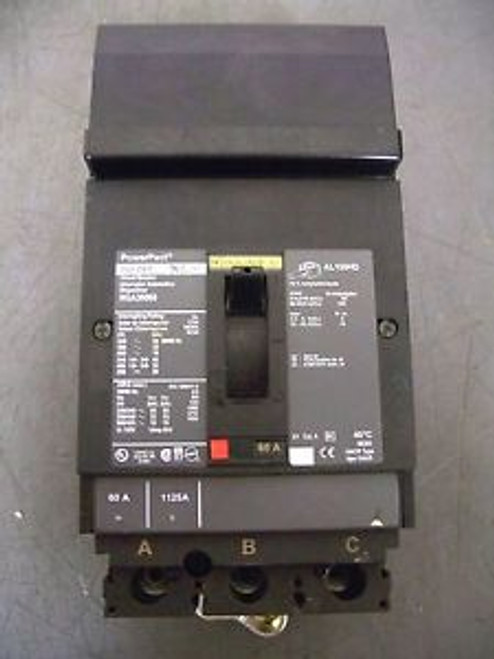 SQUARE D POWERPACT CIRCUIT BREAKER CAT HGA36060 60A/600V/3POLE