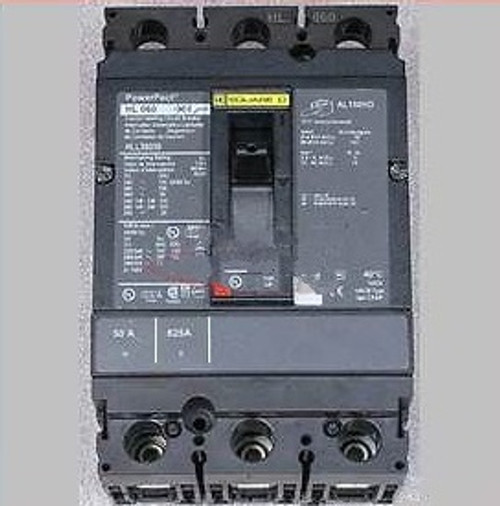 Square D HLL36050 Circuit Breaker, 50 Amp, 100 kAIR, Used