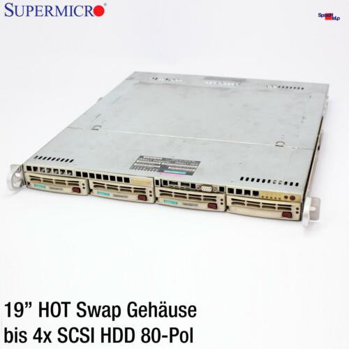 19 " 18 7/8In Scsi Hot Swap Case 68-Pin For 4X Hdd Sca 80-Pol Supermicro Sc743
